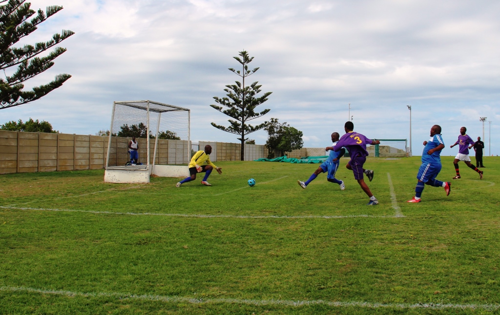 A close soccer match between DCAS and the Department of Health.