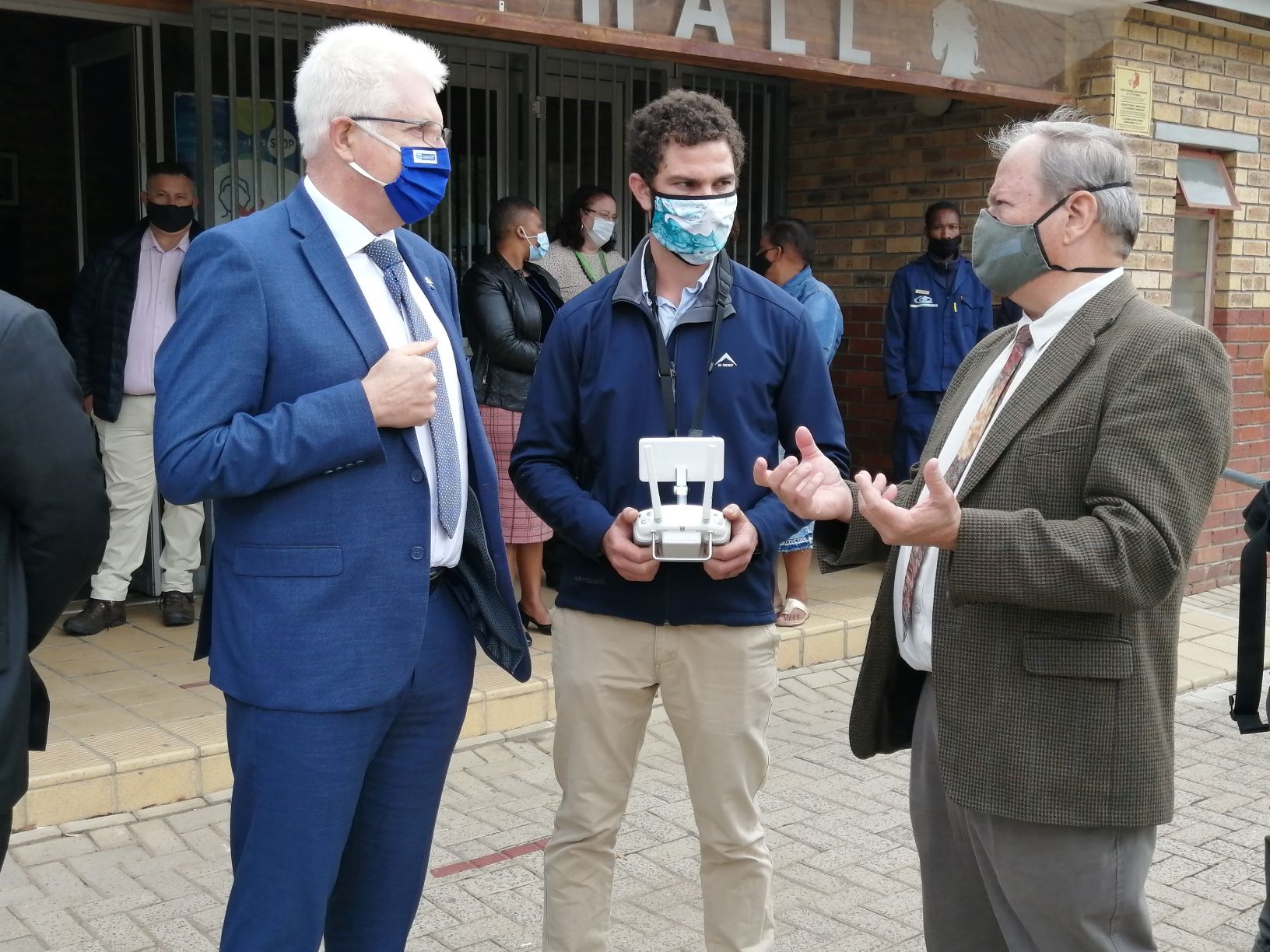 Premier Alan Winde, Rens Smit and Dr Dirk Troskie