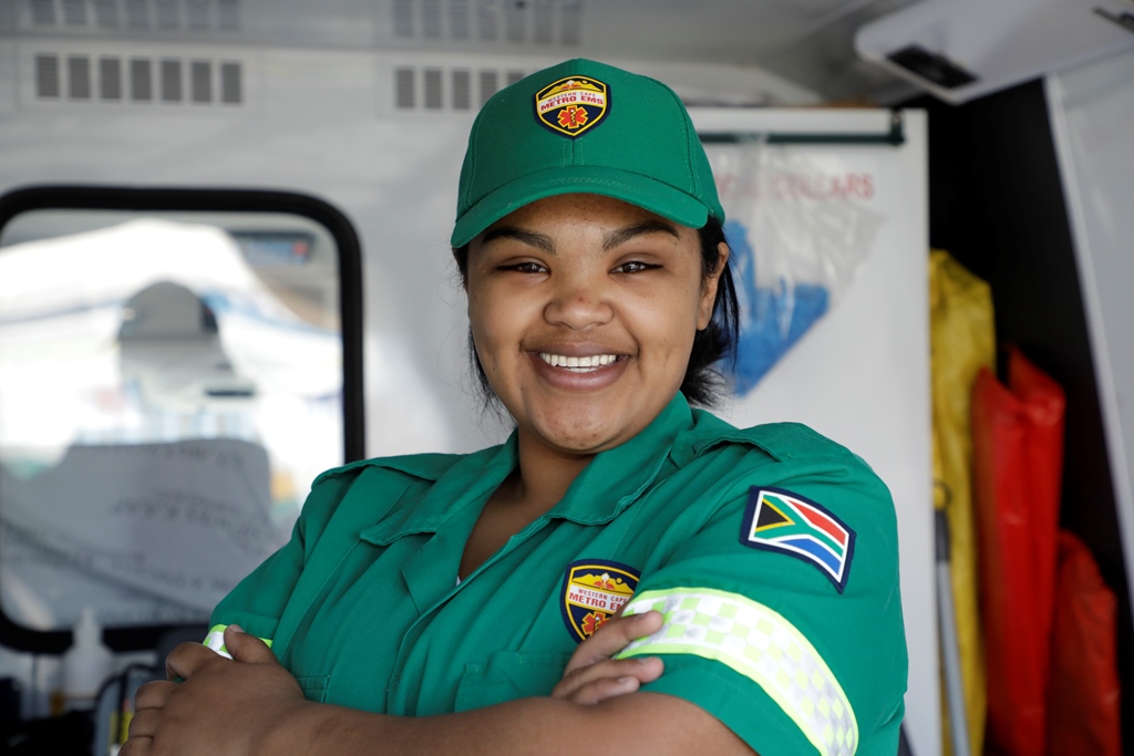 Aqeelah Kelderman, EMS practitioner, Western Cape Government Health