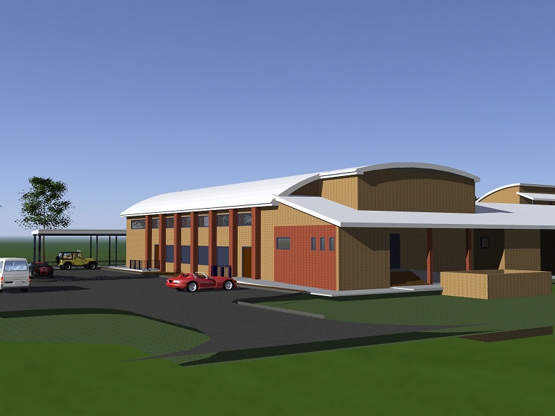 Artist’s impression of the school hall.