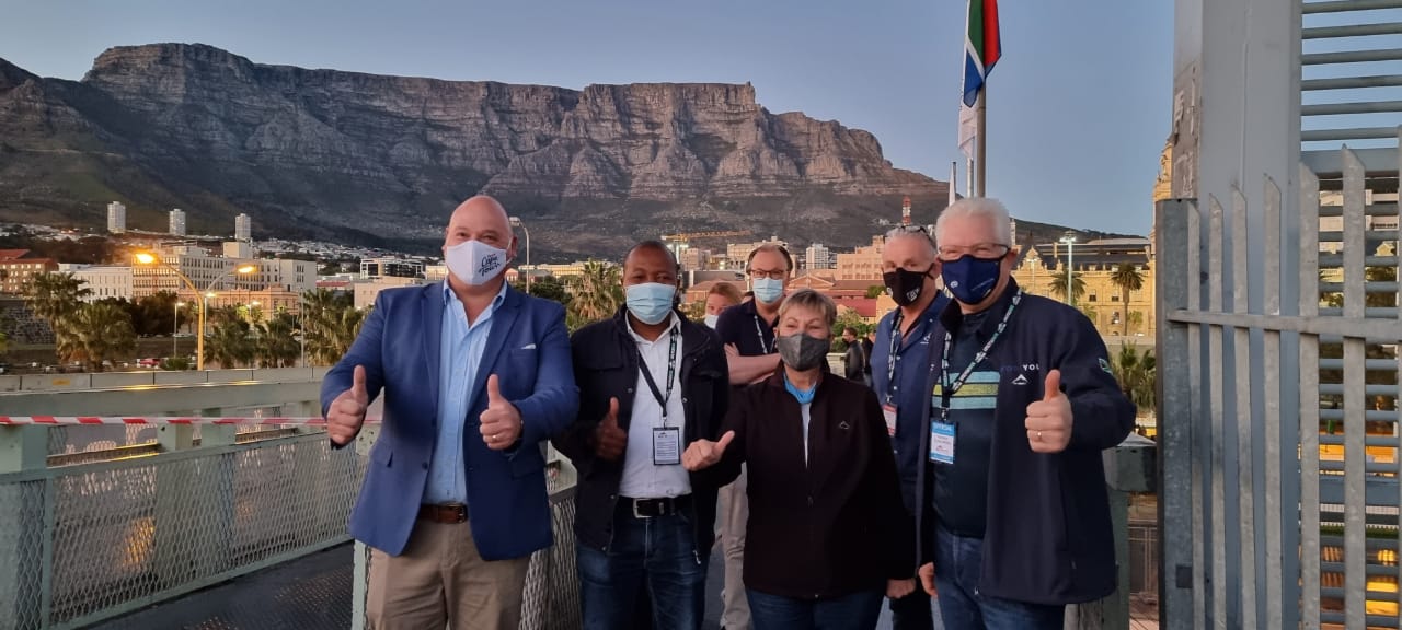 CoCT Mayco Member for Economic Opportunities and Asset Management, Alderman James Vos; CoCT Councillor, Mzwakhe Nqavashe; Minister Anroux Marais; Cape Town Cycle Tour Director, David Bellairs and Premier Alan Winde. 