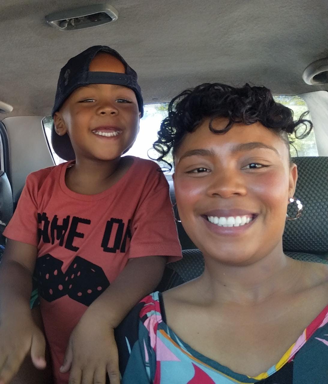 Denash Titus and his mom, Macheline. Denash celebrated his 5th birthday on 2 July.