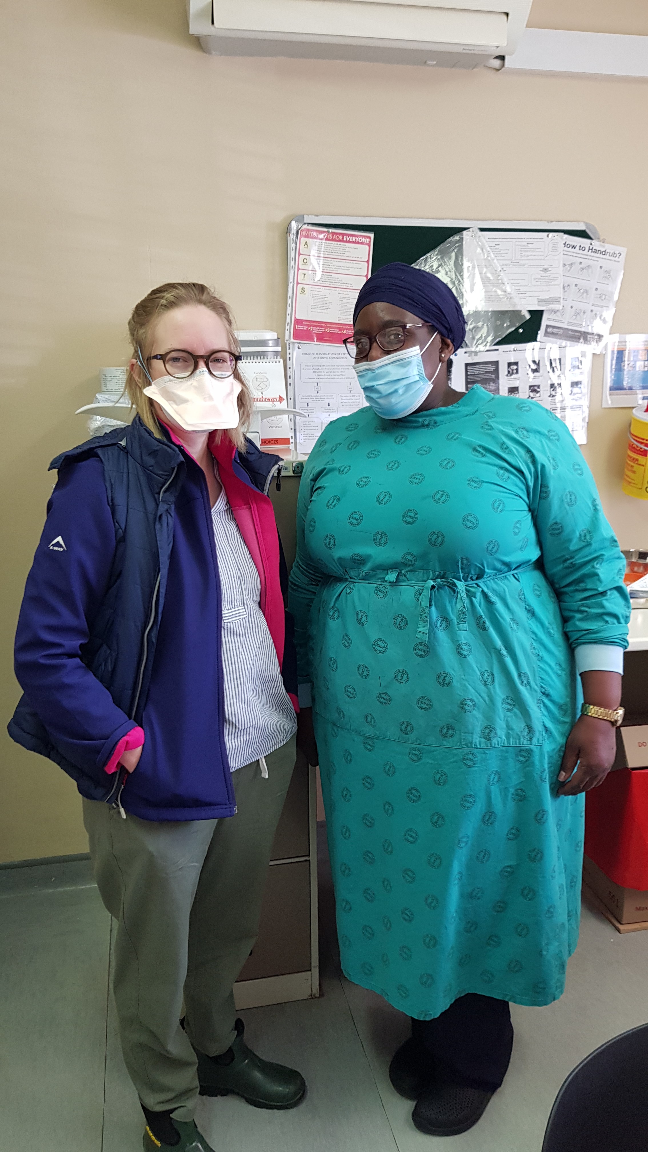 Dr Caroline Nilsson and Sr Rhulani Baloyi