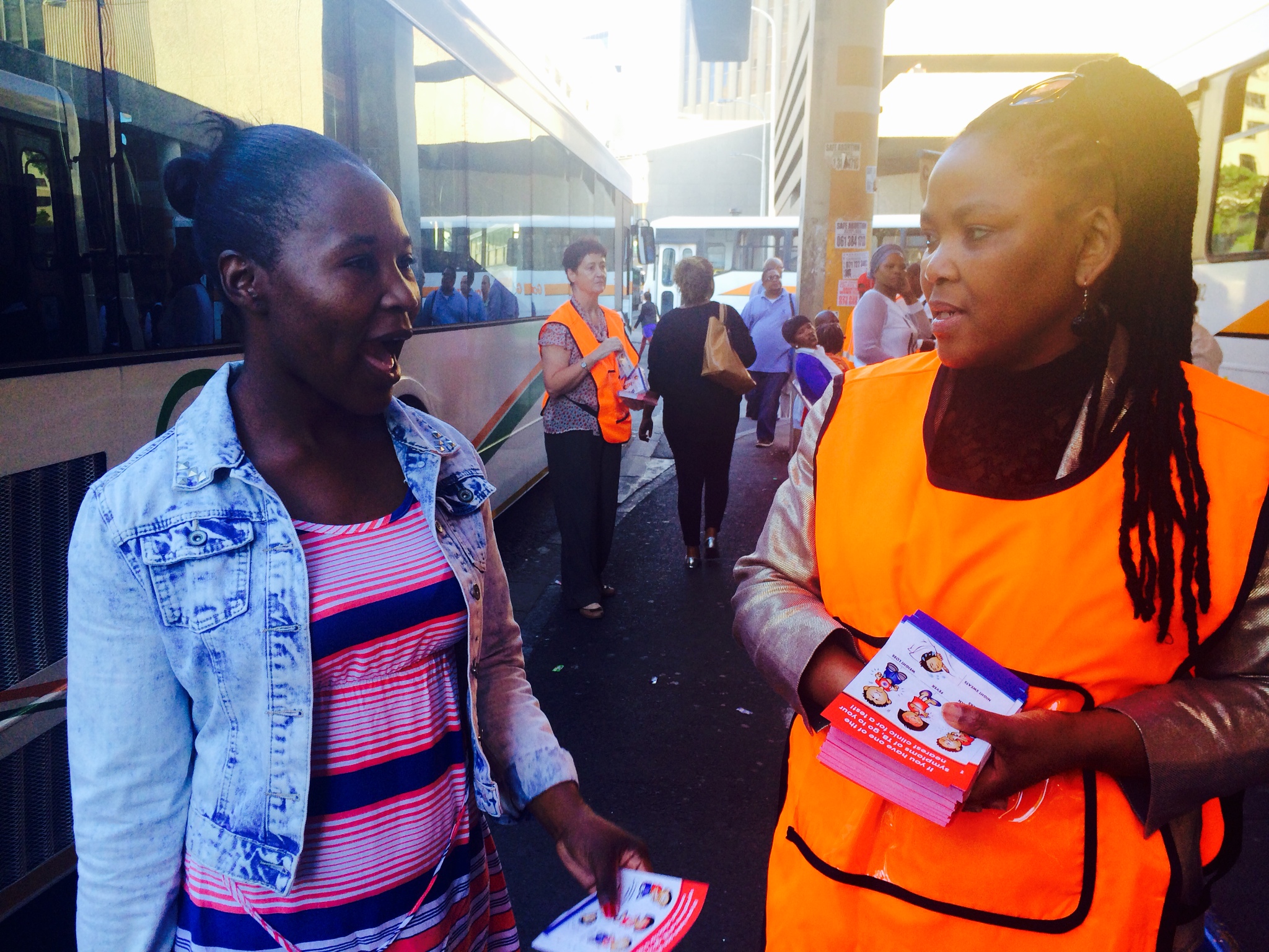 Dr Nomafrench Mbombo (Health MEC) launches the Open (the) Windows TB prevention campaign ahead of World TB Day.