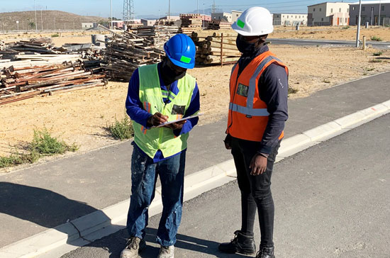 Forest Village housing development 2 employees on site 