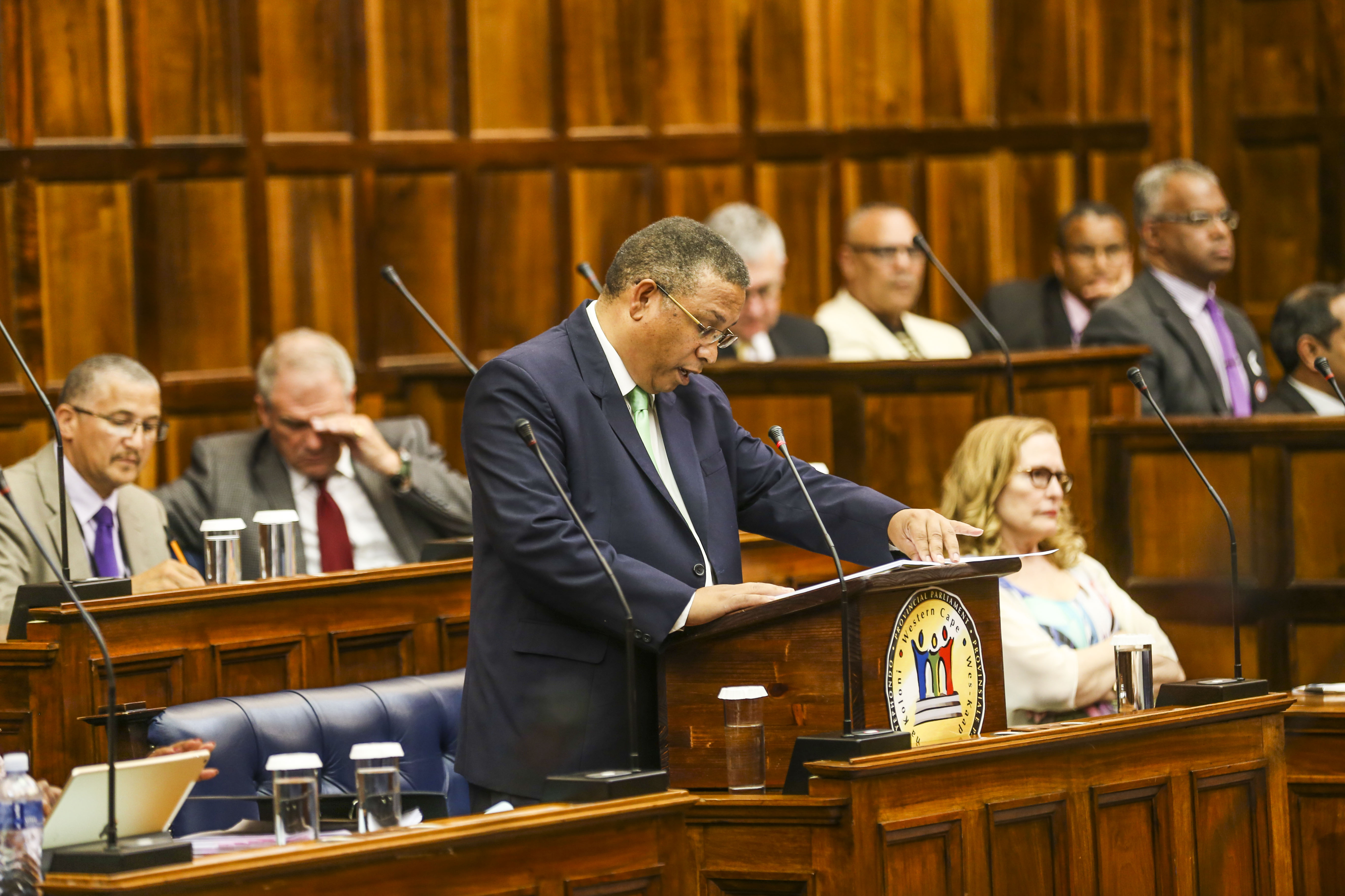 Minister Delivering Budget Speech