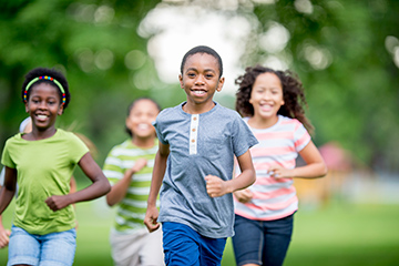 kids running