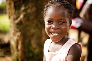 Little girl smiling