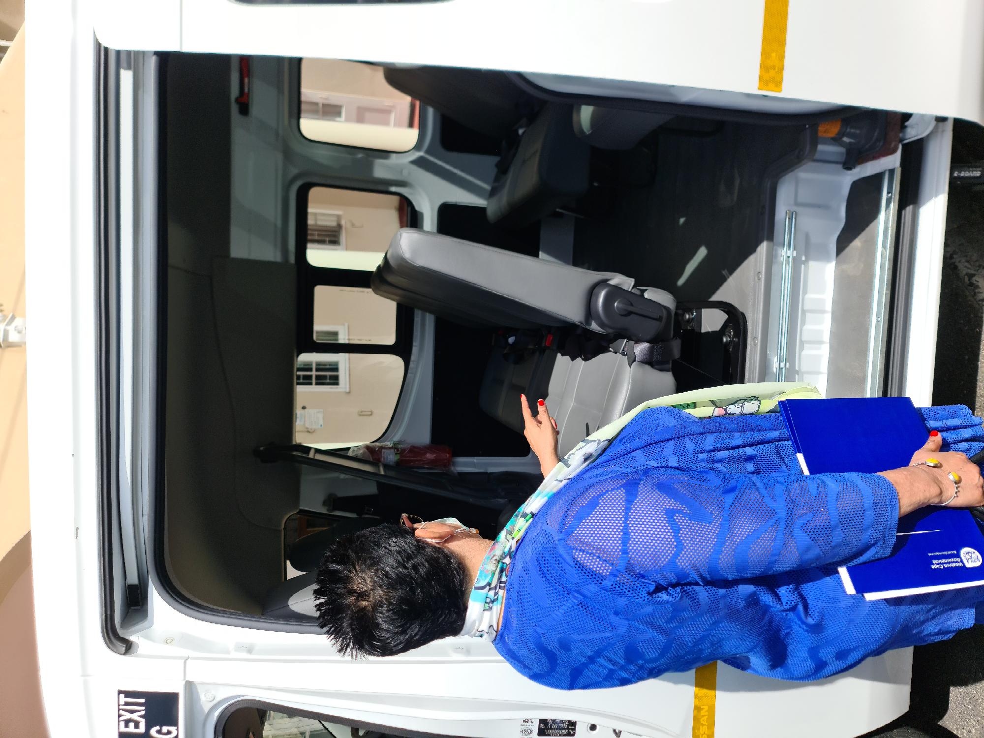 Minister Sharna Fernandez, donated two newly adapted Nissan NV350 2.5L Minibus vehicles to assist children with disabilities.  