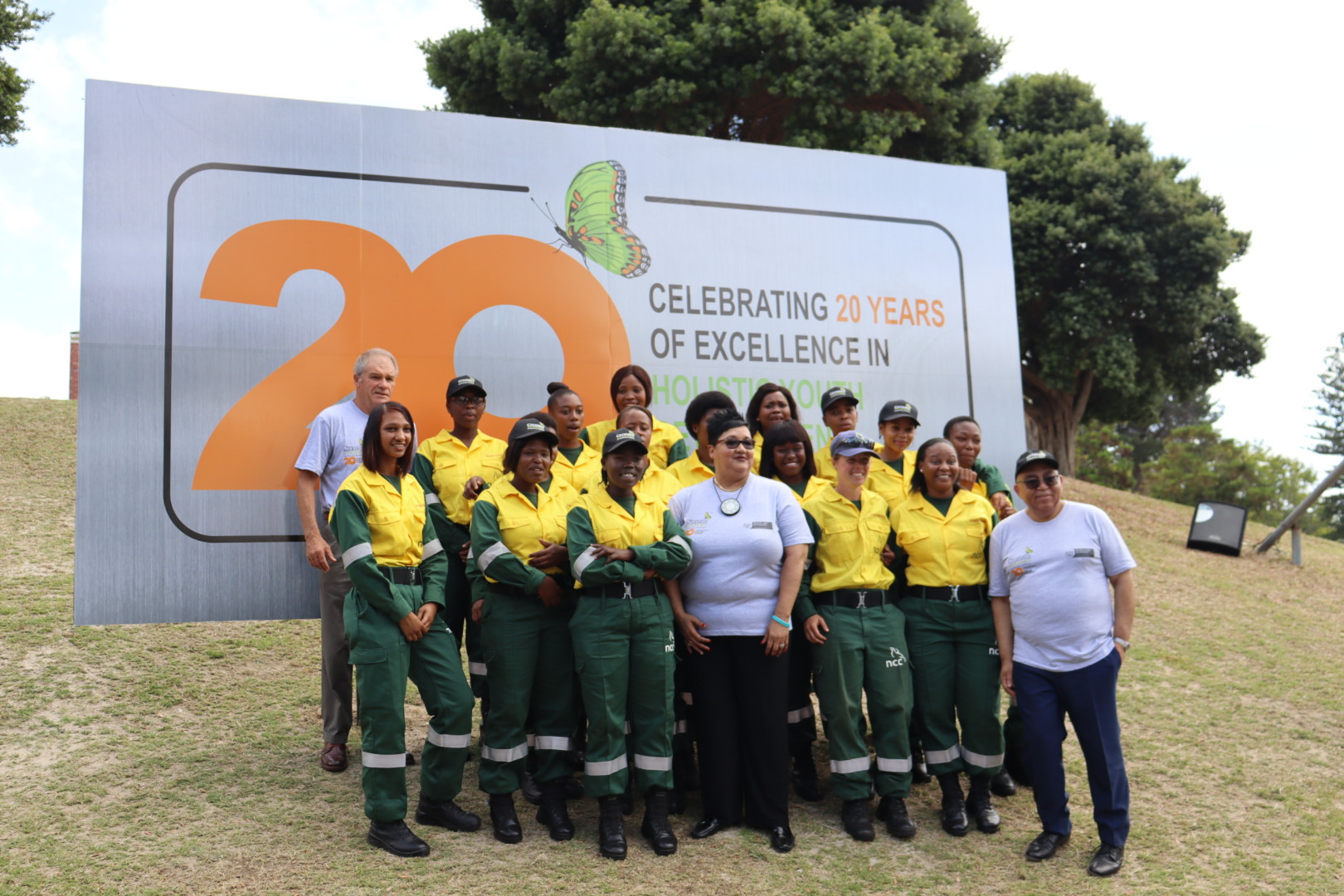 Minister Fritz, Minister Fernadez and NCC all-women firefighters