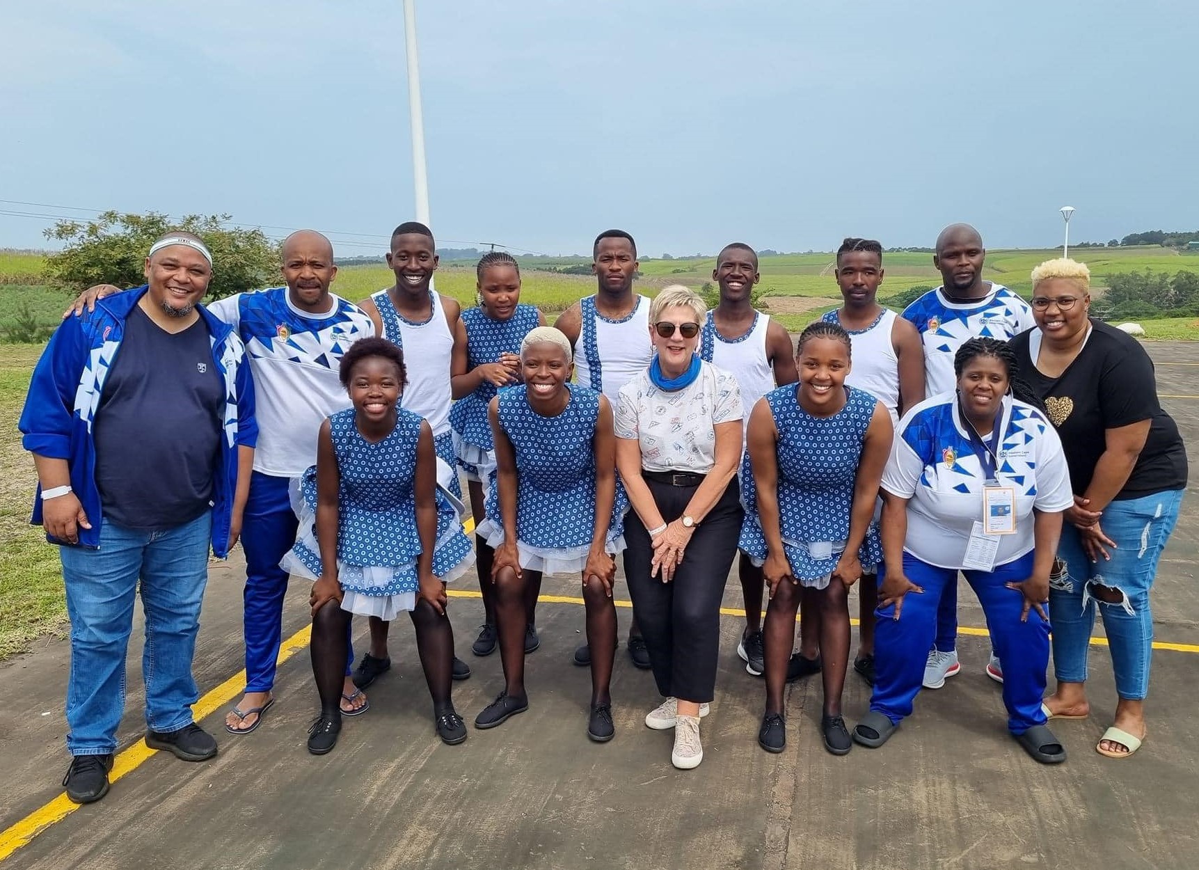 Minister Anroux Marais and HOD Guy Redman with some of the participants.