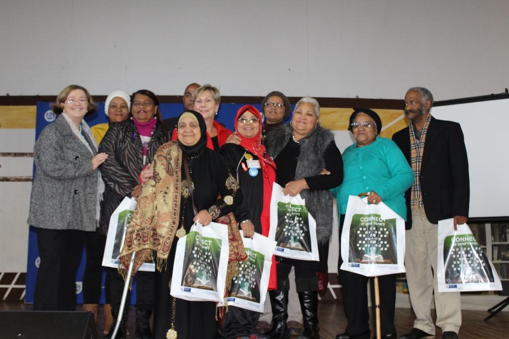 Minister Marais with the storytellers of Bonteheuwel