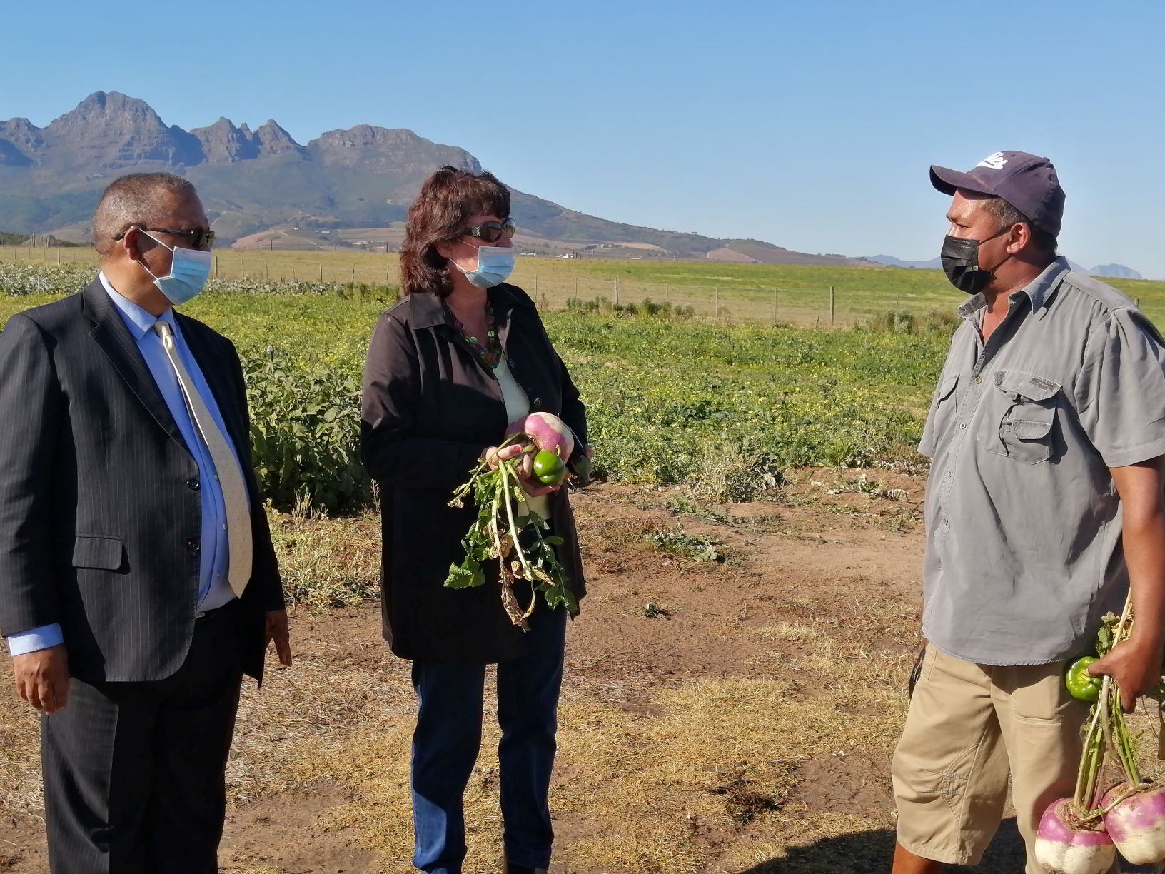 Minister Meyer, Gesie van Deventer and Hylton Arendse