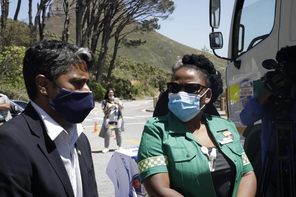 Minister Nomafrench Mbombo and Dr. Shaheem de Vries