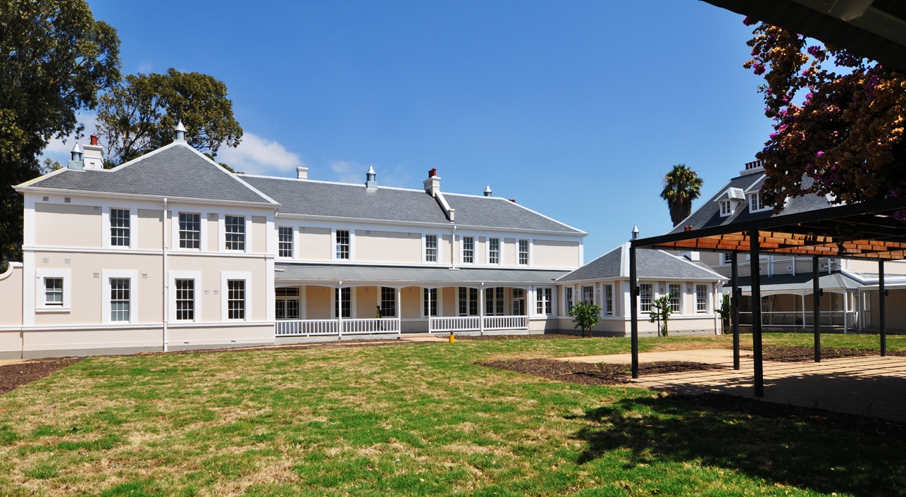 New landscaped courtyard at Valkenberg.