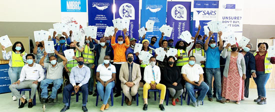 Overstrand Emerging Contractors with Minister Simmers