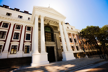 Parliament building in Cape Town 