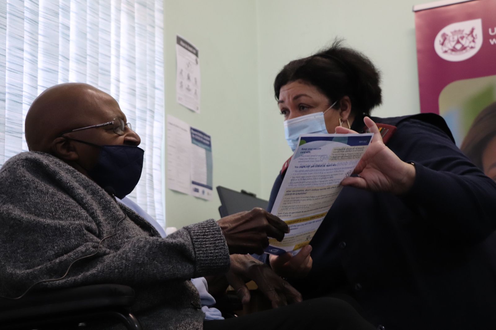 Emeritus Archbishop Tutu getting COVID-19 vaccine