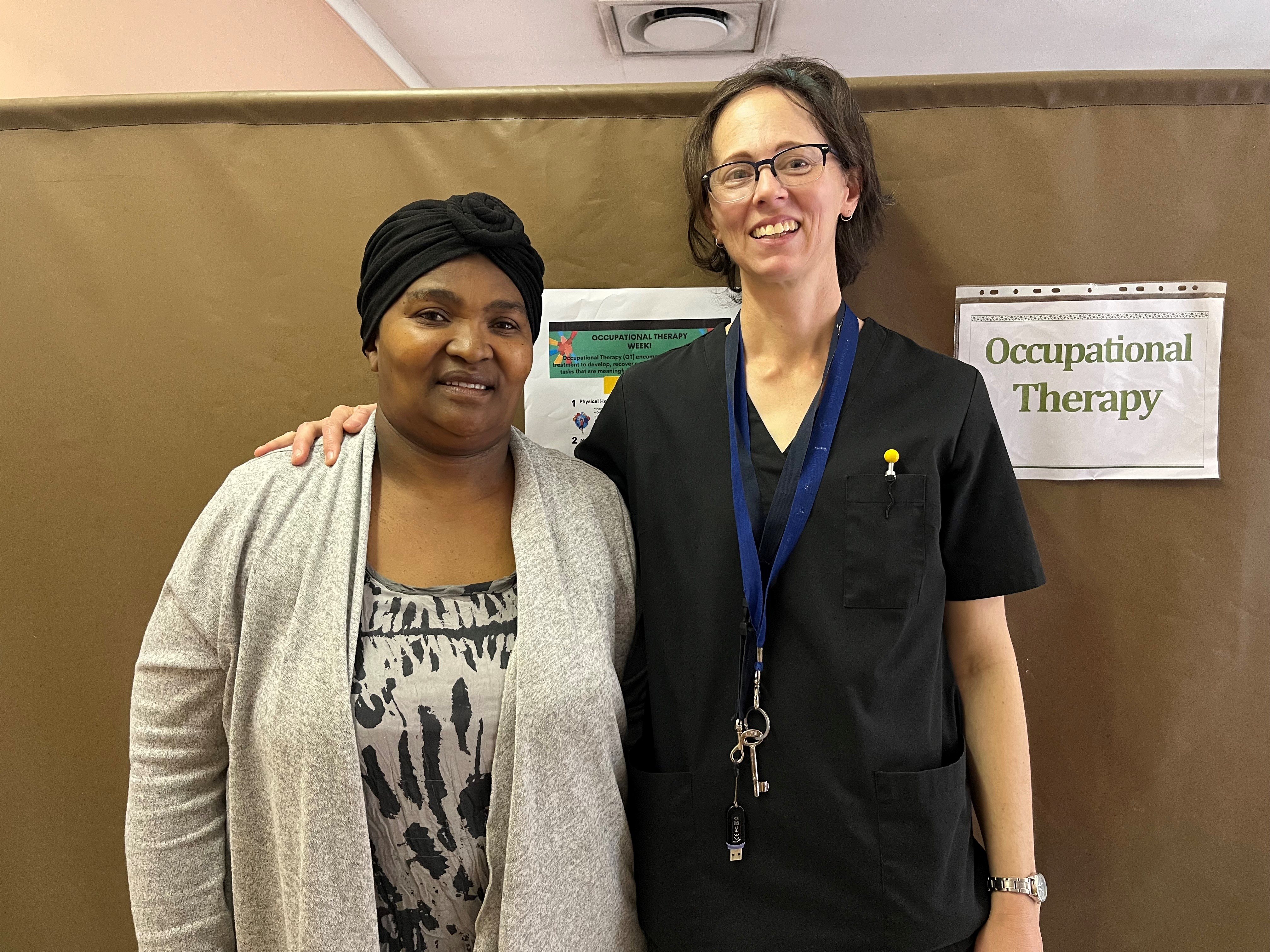 Alida Makay has expressed her gratitude to Mariechen Breytenbach, Kraaifontein CHC OT.