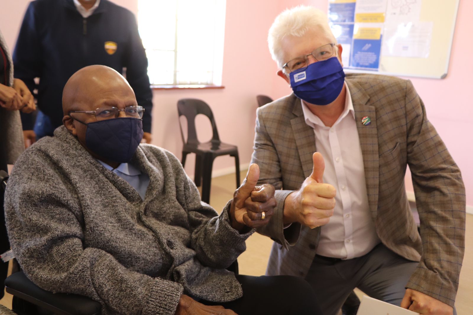 Emeritus Archbishop Tutu with WCG Premier Alan Winde