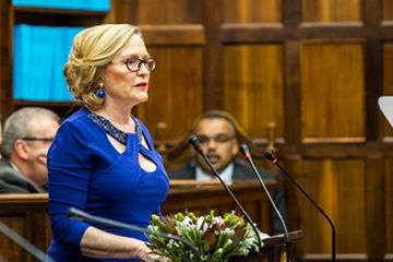 Premier Helen Zille during 2017 SOPA address