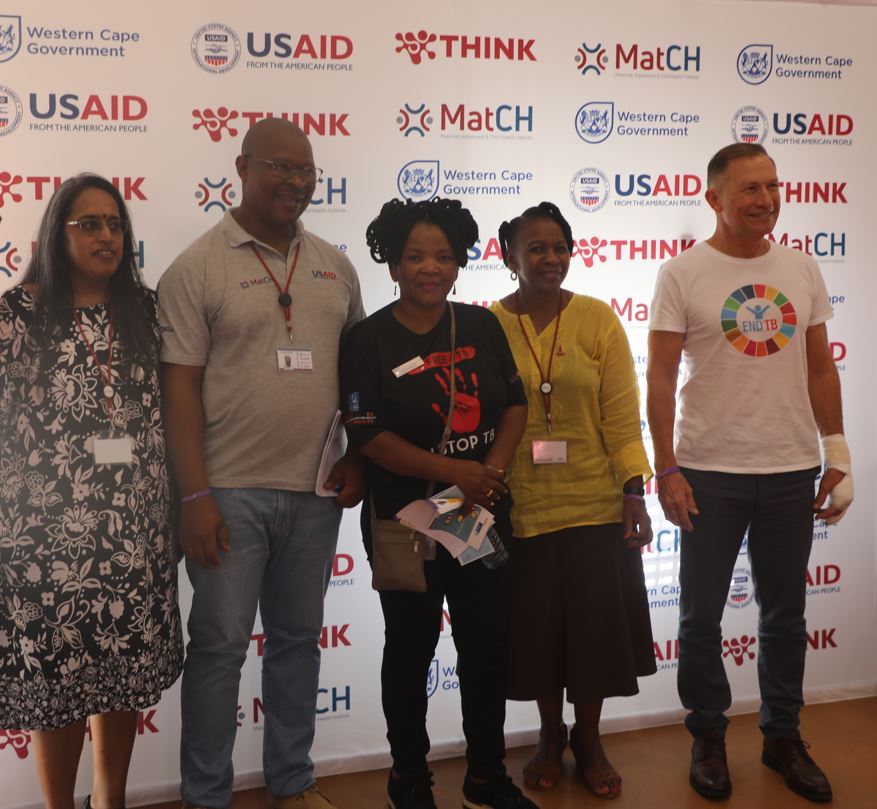 Prof Nomafrench Mbombo and TB partners.