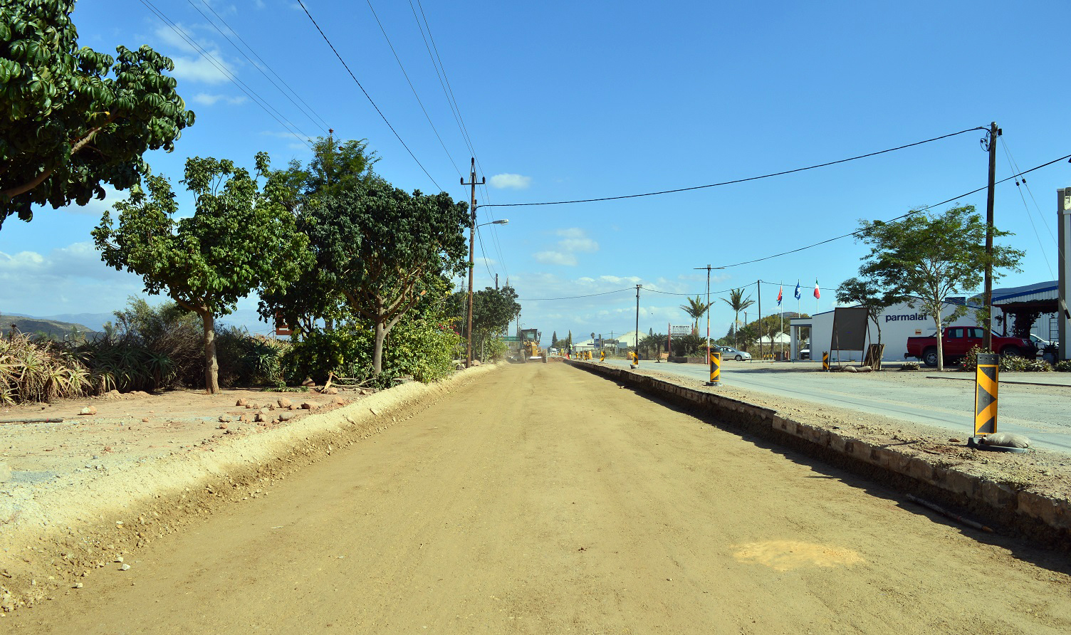 Roadworks in Bonnievale