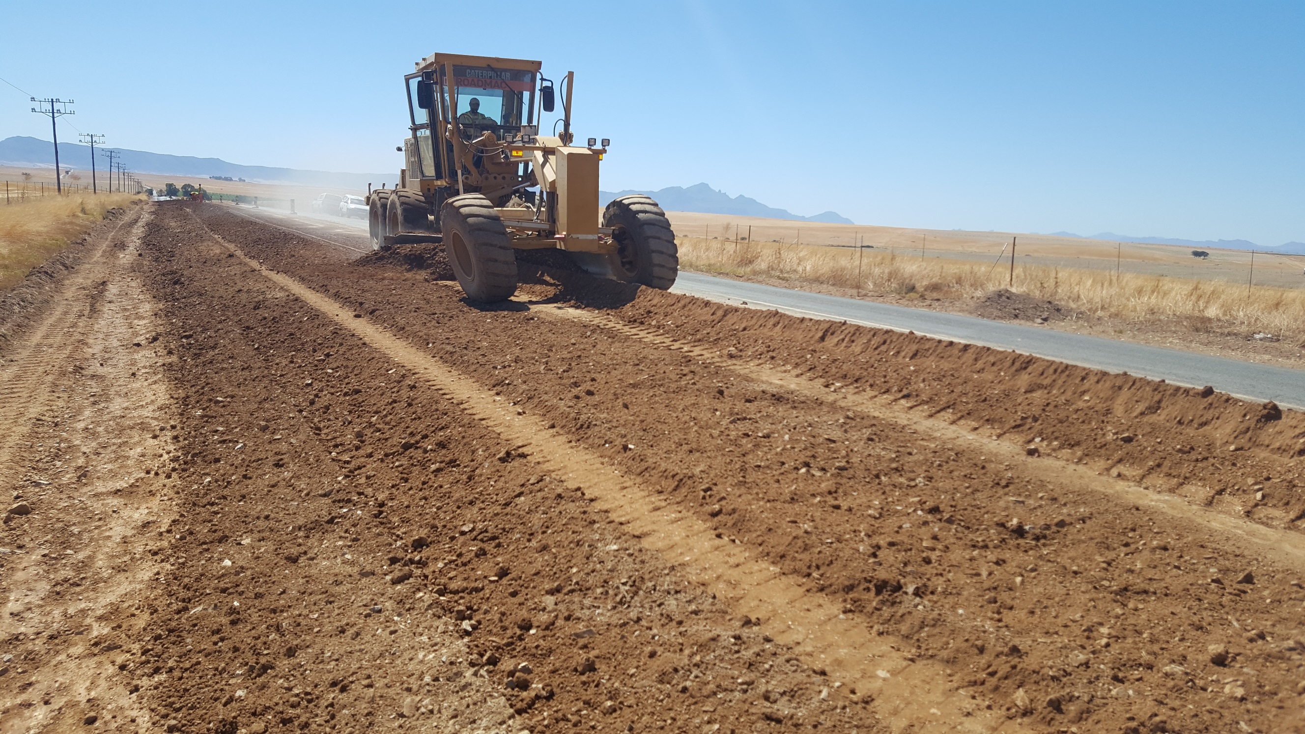 Roadworks on the R44