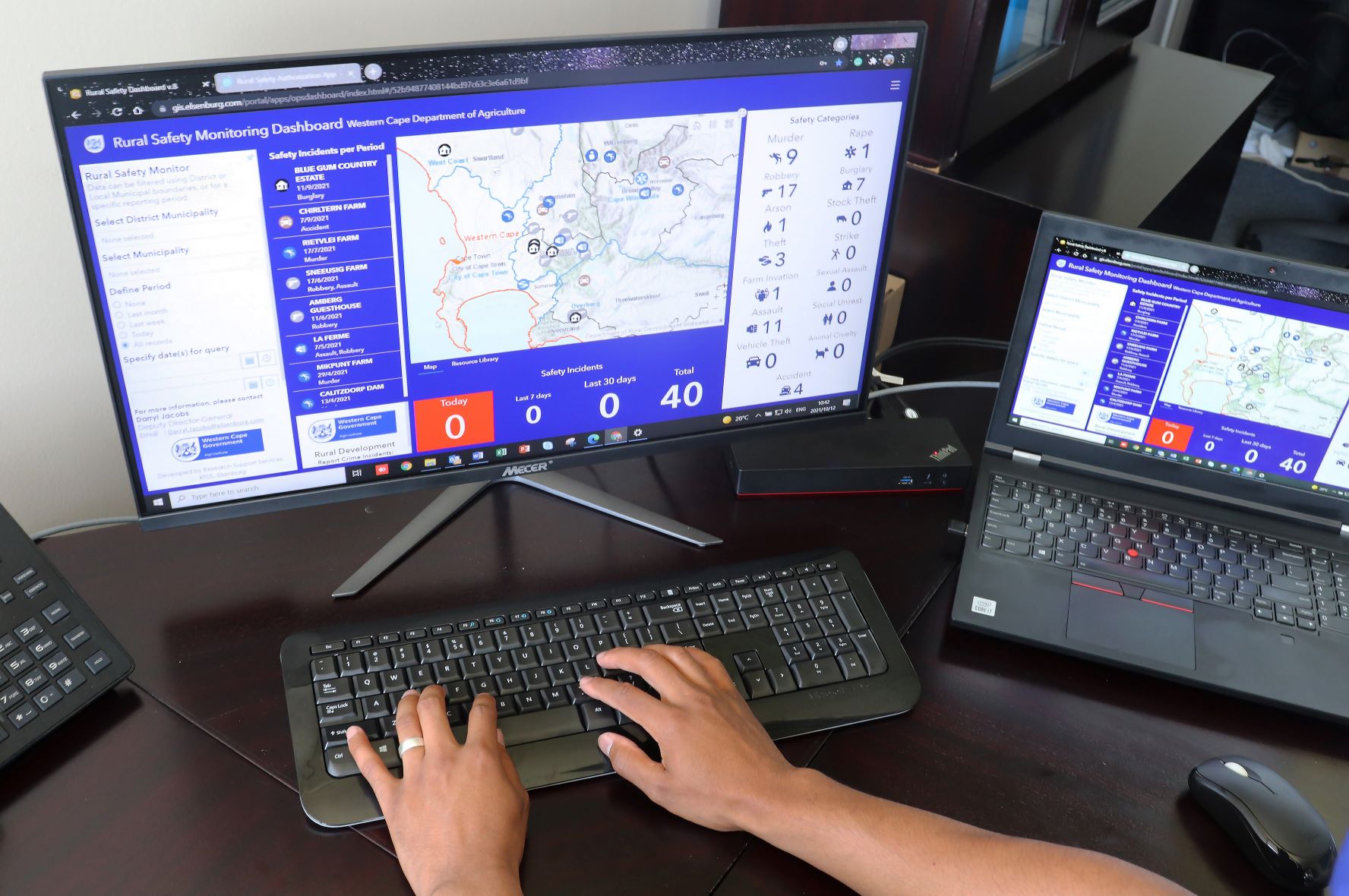 Rural Safety Monitoring Dashboard