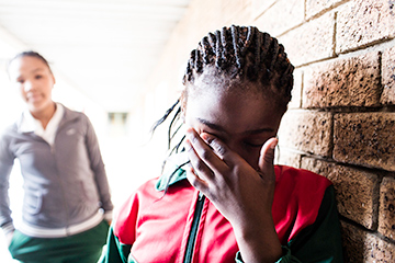 School girl being bullied 