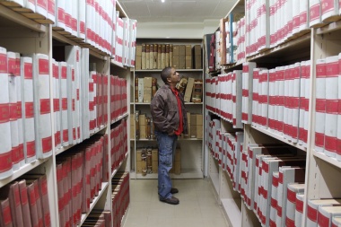 Stack rooms at the Provincial Archives