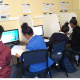 Students using the WCG eCentre computers