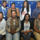 The steering committee elected at the summit: Back row: Xolisa Mtshiselwa (Eden), Patho Tebese (Cape Metro), Noluthando Coka (Cape Metro) and Inga Gozongo (Cape Metro). Front row: Vanessa King (Cape Winelands), Noluvo Nojoko (Cape Metro), Toshina Vanmari.