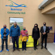 L – R: Deputy Mayor Karel Papier, Theewaterskloof Speaker, Danie Du Toit, local Ward Councillor, Alderwoman Pearl Stanfliet, Executive Mayor Christelle Vosloo and Western Cape Minister of Human Settlements, Tertuis Simmers