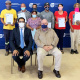 Front L – R: Western Cape Minister of Human Settlements, Tertuis Simmers and Matzikama Municipality Executive Mayor, Councillor Johan Van Der Hoven