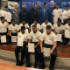 Overstrand graduation. Dignitaries standing, L – R: Overstrand Executive Mayor, Dr Annelie Rabie, Western Cape Minister of Police Oversight and Community Safety, Reagen Allen, Overstrand Executive Deputy Mayor, Lindile Ntsabo, (behind deputy mayor) - O