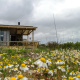 Side view of one of the new cabins in Rocherpan.