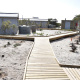 The new boardwalk allows for convenient wheelchair access to differently abled people. 