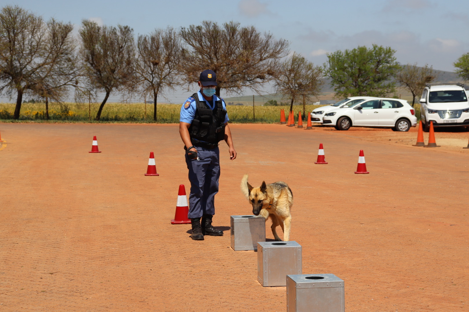 Successful demonstration of K-9 Unit identifying ammunition