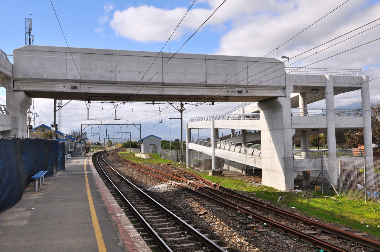 The pedestrian footbridge as it looks now.