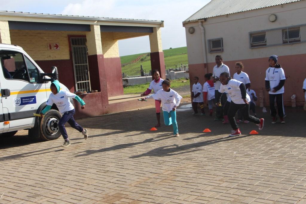 The relay was a big highlight of the Olympic Day activities