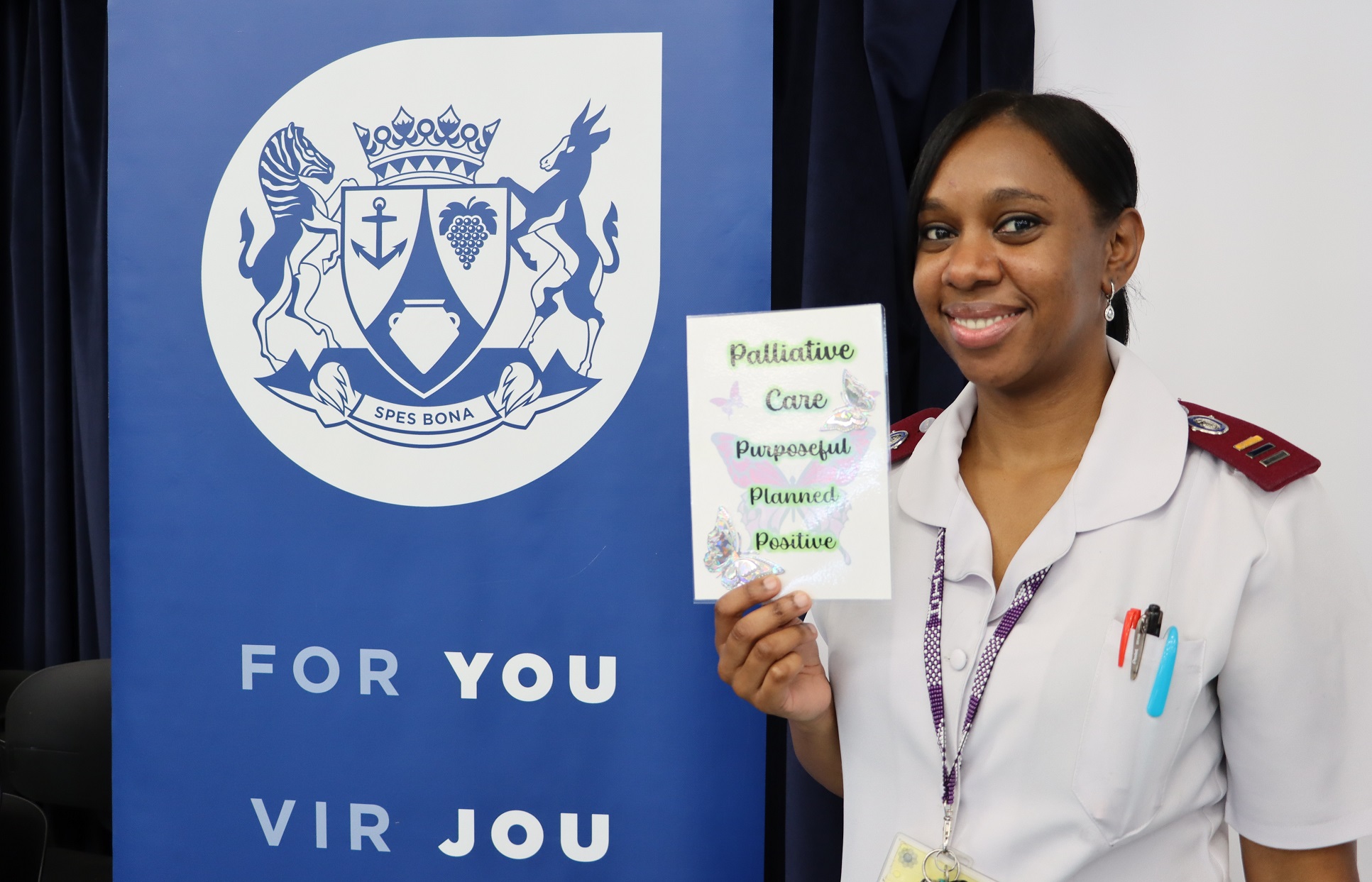 Registered professional nurse Alicia Dauds leads the palliative care service in collaboration with other healthcare workers at the Red Cross War Memorial Children’s Hospital.