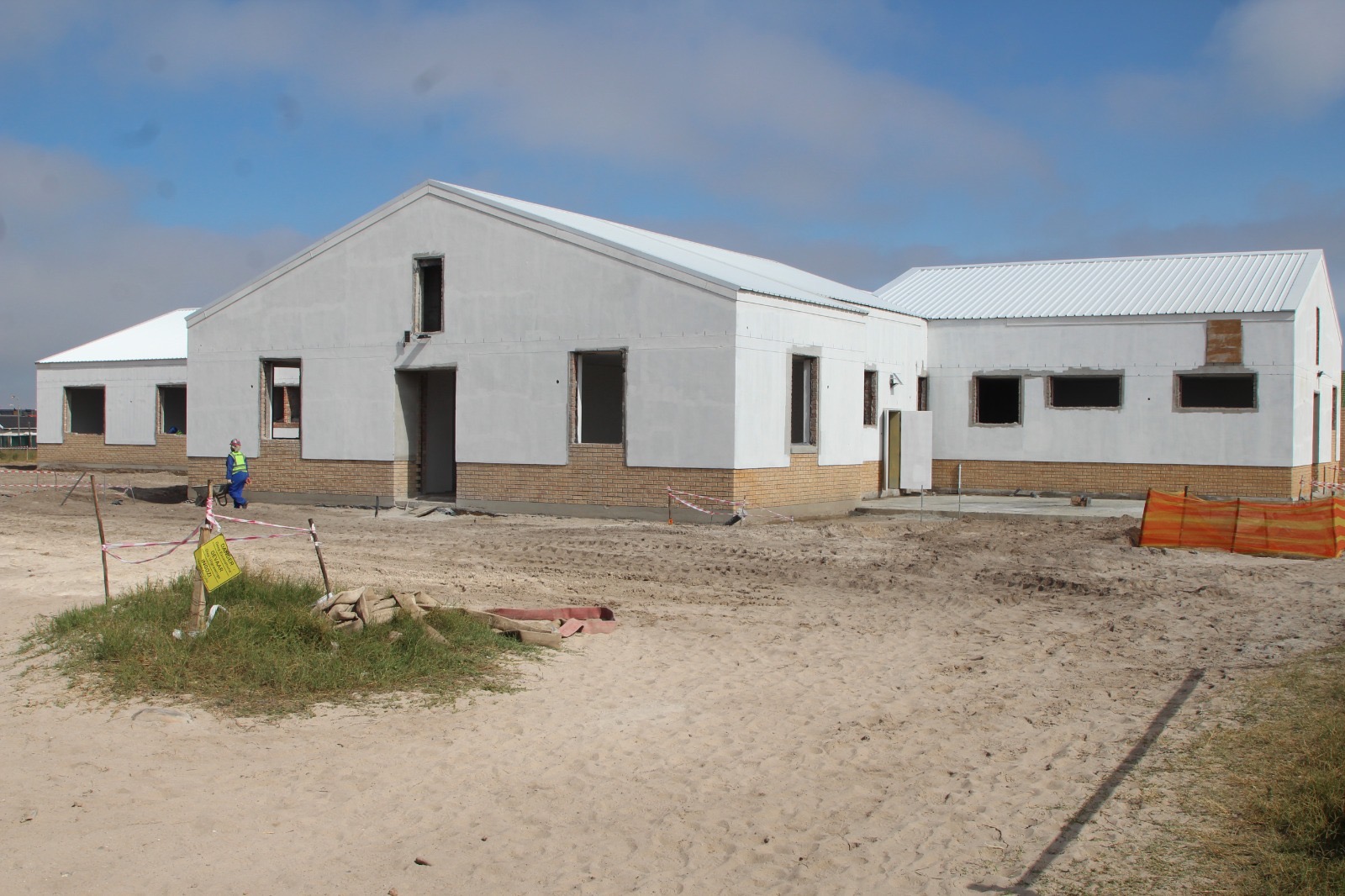 Current state of construction of the Eerste River Hospital APU.